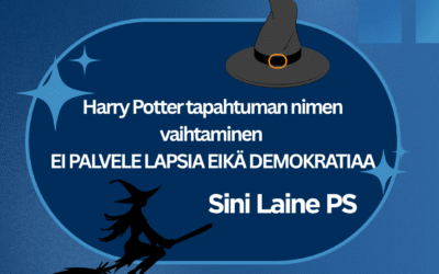 Harry Potter -tapahtuman nimen vaihtaminen ei palvele lapsia eikä demokratiaa